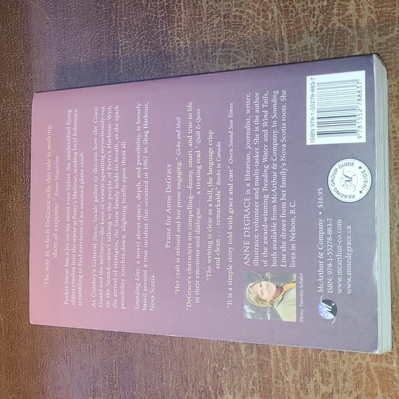 Sounding Line Novel by Anne DeGrace NOVA SCOTIA STORY - Picture 2 of 7